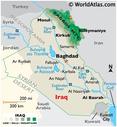 where is iraq located.